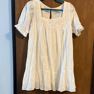 ASOS White Short Sleeve Dress